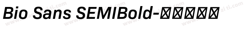 Bio Sans SEMIBold字体转换